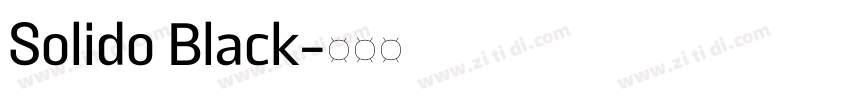 Solido Black字体转换